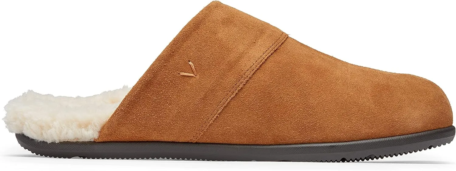 Vionic Men's Bridges Alfons Mule Sipper- Comfortable Spa House Slippers That Includes an Orthotic Insole and Cushioned Outsole for Arch Support, Soft House Shoes for Men