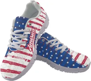 Walking Shoes for Womens Girls Lace Up Lightweight Tennis Shoes Casual Mesh Running Sneakers