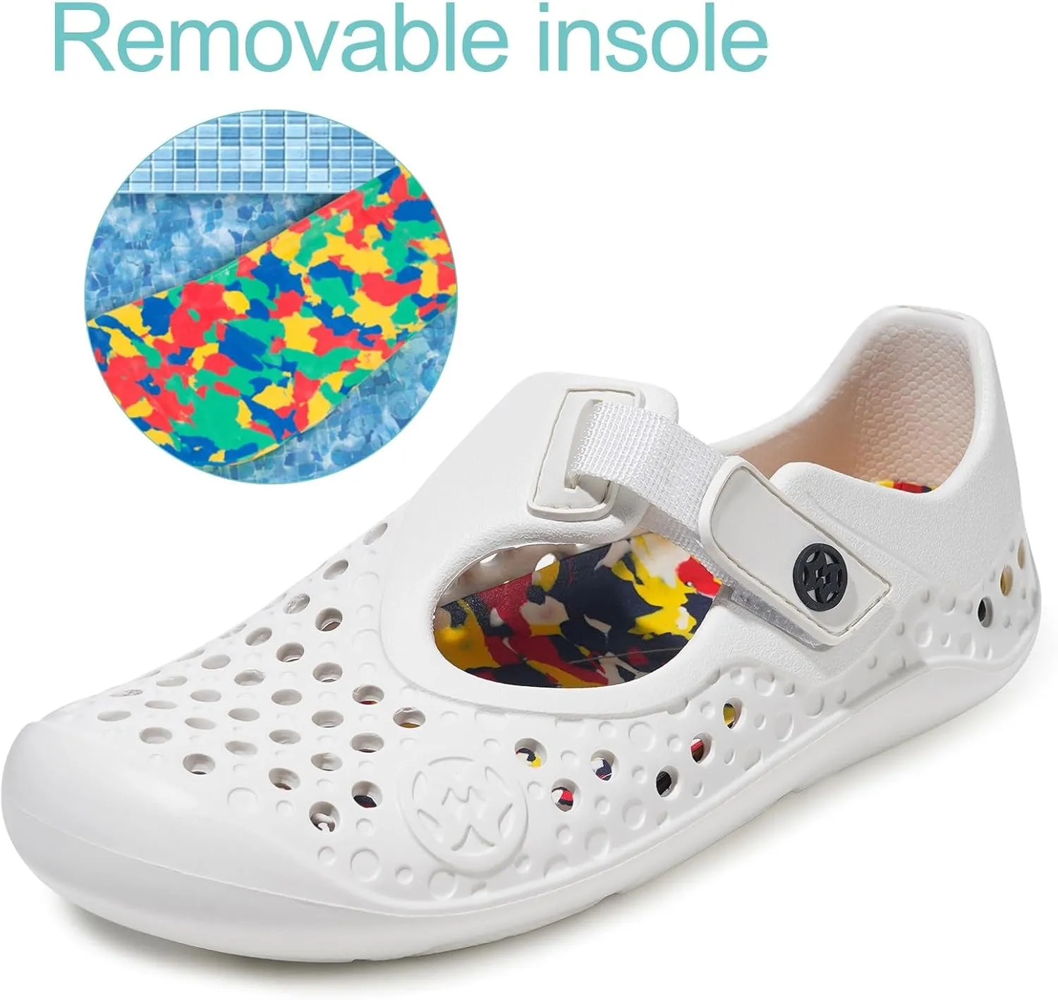 Water Shoes for Kids Swim Aqua Shoes Toddler Boys Girls Barefoot Sport Beach Pool Sandals Quick Dry Lightweight Breathable Slip on Sneakers (Toddler/Little Kid/Big Kid)