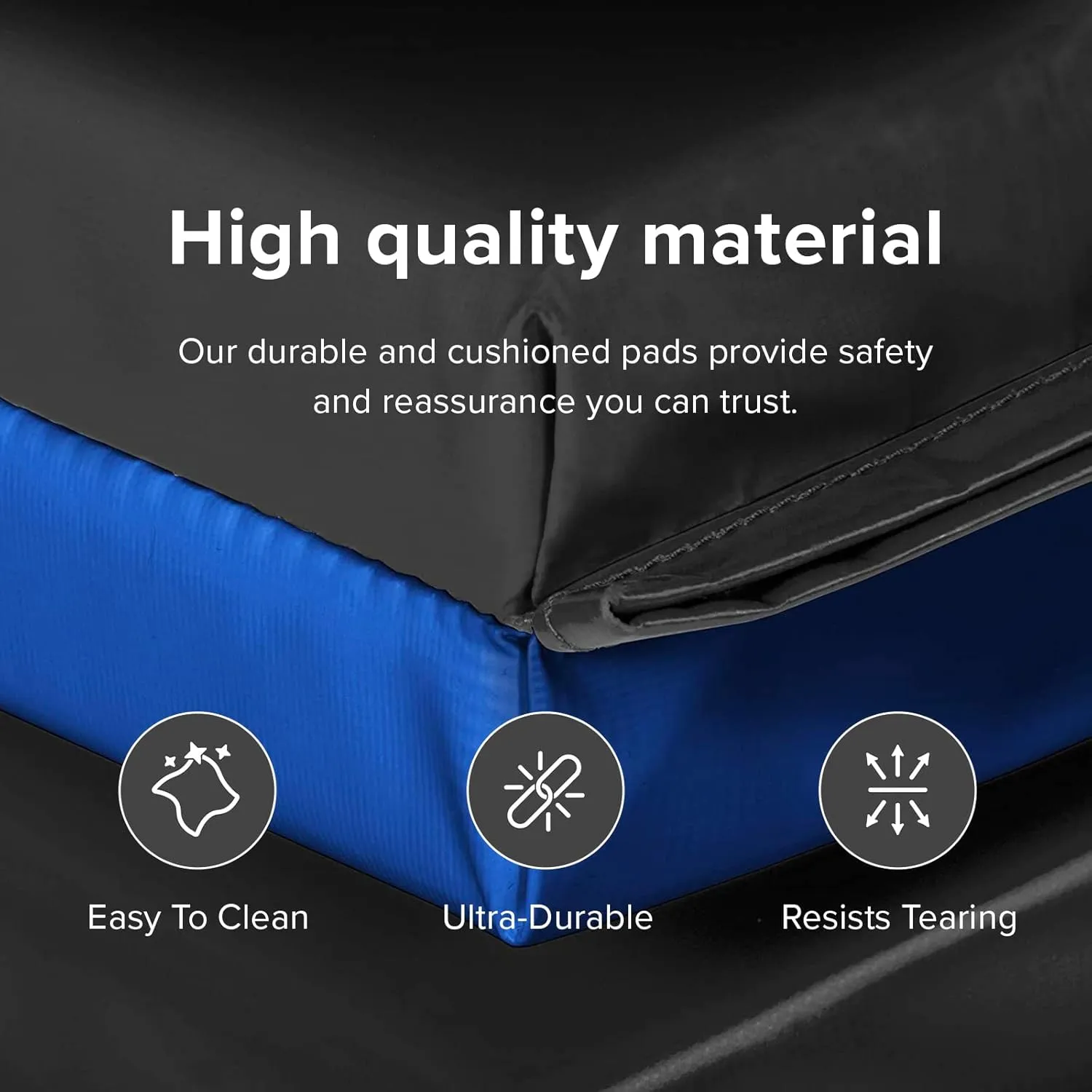 We Sell Mats - 4 ft x 8 ft x 2 in Personal Fitness & Exercise Mat for Home Workout - Lightweight and Folds for Carrying – All Purpose Home Gym Mat – Thick Mat for Yoga, Pilates, Stretches, and Floor Exercises