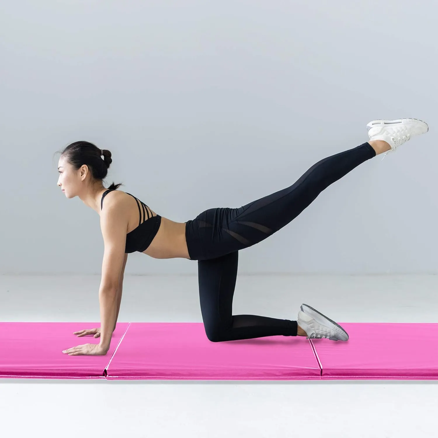 We Sell Mats - 4 ft x 8 ft x 2 in Personal Fitness & Exercise Mat for Home Workout - Lightweight and Folds for Carrying – All Purpose Home Gym Mat – Thick Mat for Yoga, Pilates, Stretches, and Floor Exercises