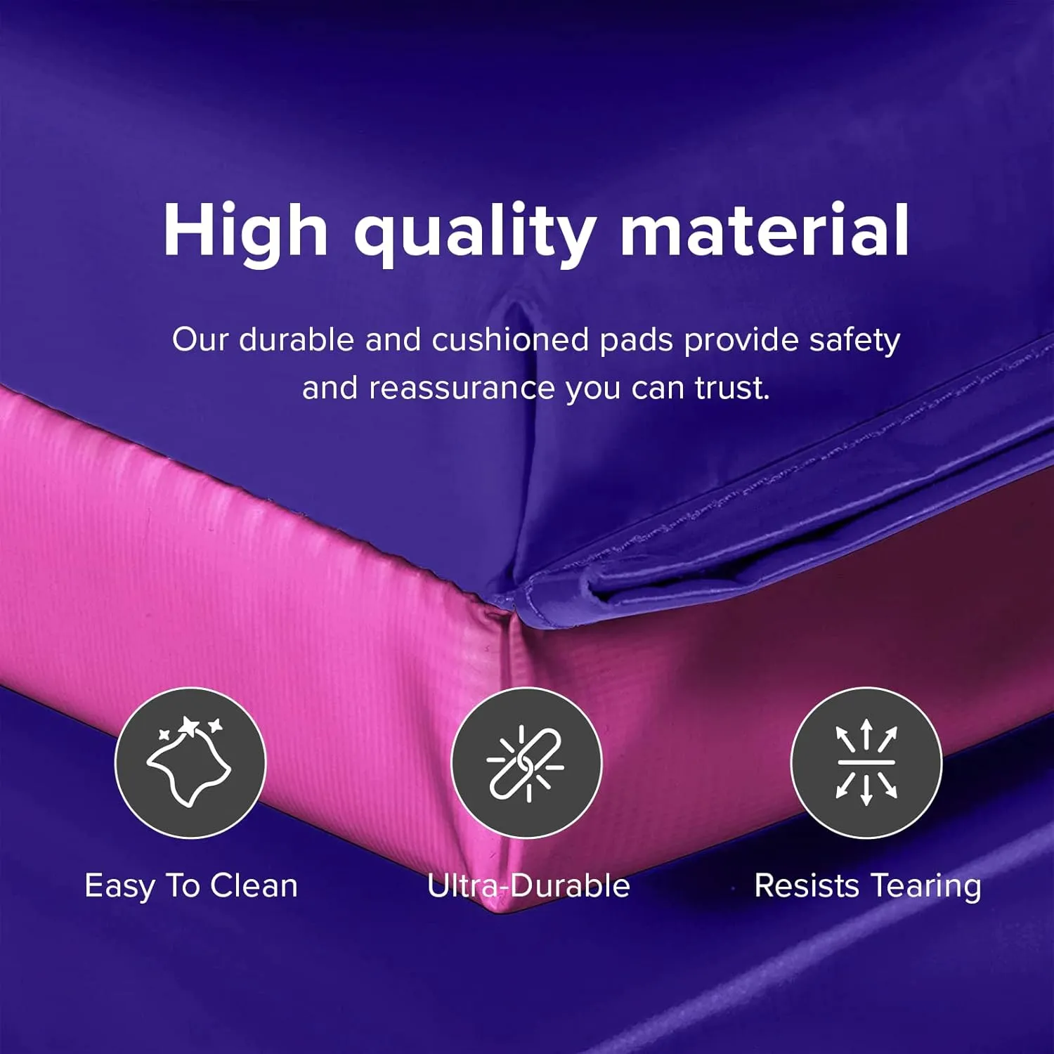 We Sell Mats - 4 ft x 8 ft x 2 in Personal Fitness & Exercise Mat for Home Workout - Lightweight and Folds for Carrying – All Purpose Home Gym Mat – Thick Mat for Yoga, Pilates, Stretches, and Floor Exercises