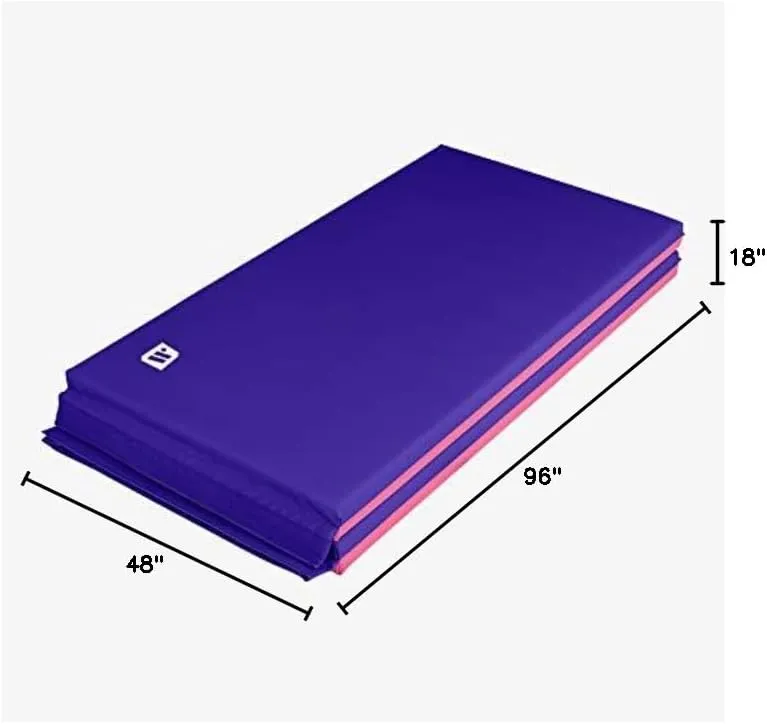 We Sell Mats Gymnastics Mat, Folding Tumbling Mat, Portable with Hook & Loop Fasteners