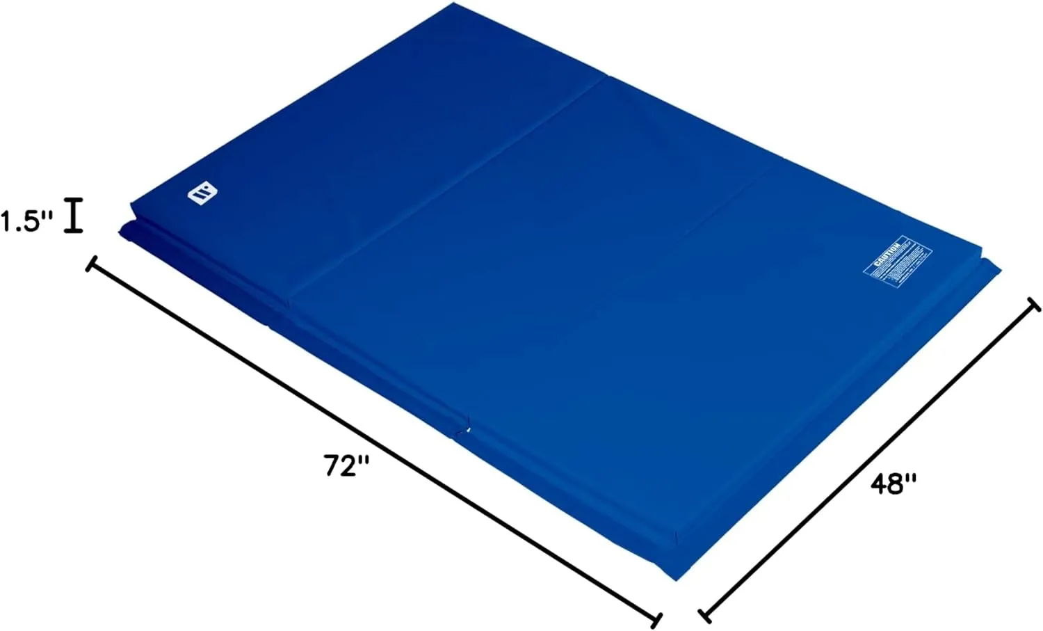 We Sell Mats Gymnastics Mat, Folding Tumbling Mat, Portable with Hook & Loop Fasteners