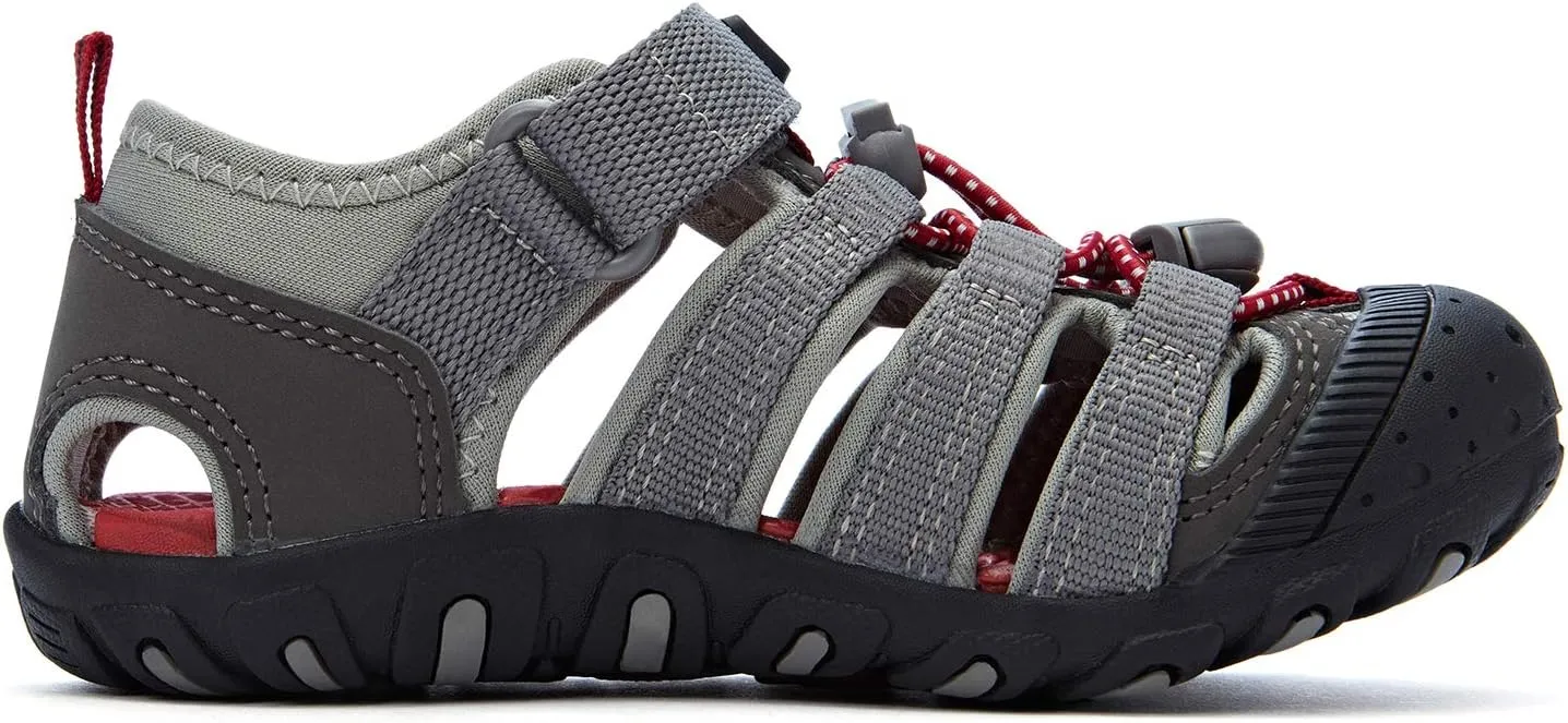 Weestep Toddler Little Kid Boys and Girls Close Toe Hook Loop Sandal