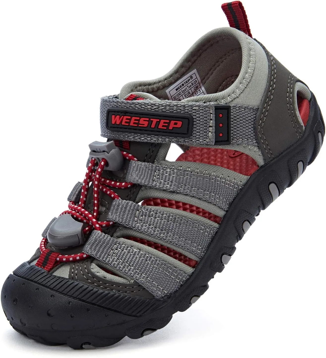 Weestep Toddler Little Kid Boys and Girls Close Toe Hook Loop Sandal