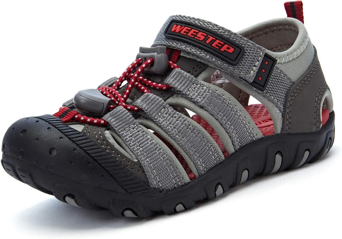 Weestep Toddler Little Kid Boys and Girls Close Toe Hook Loop Sandal