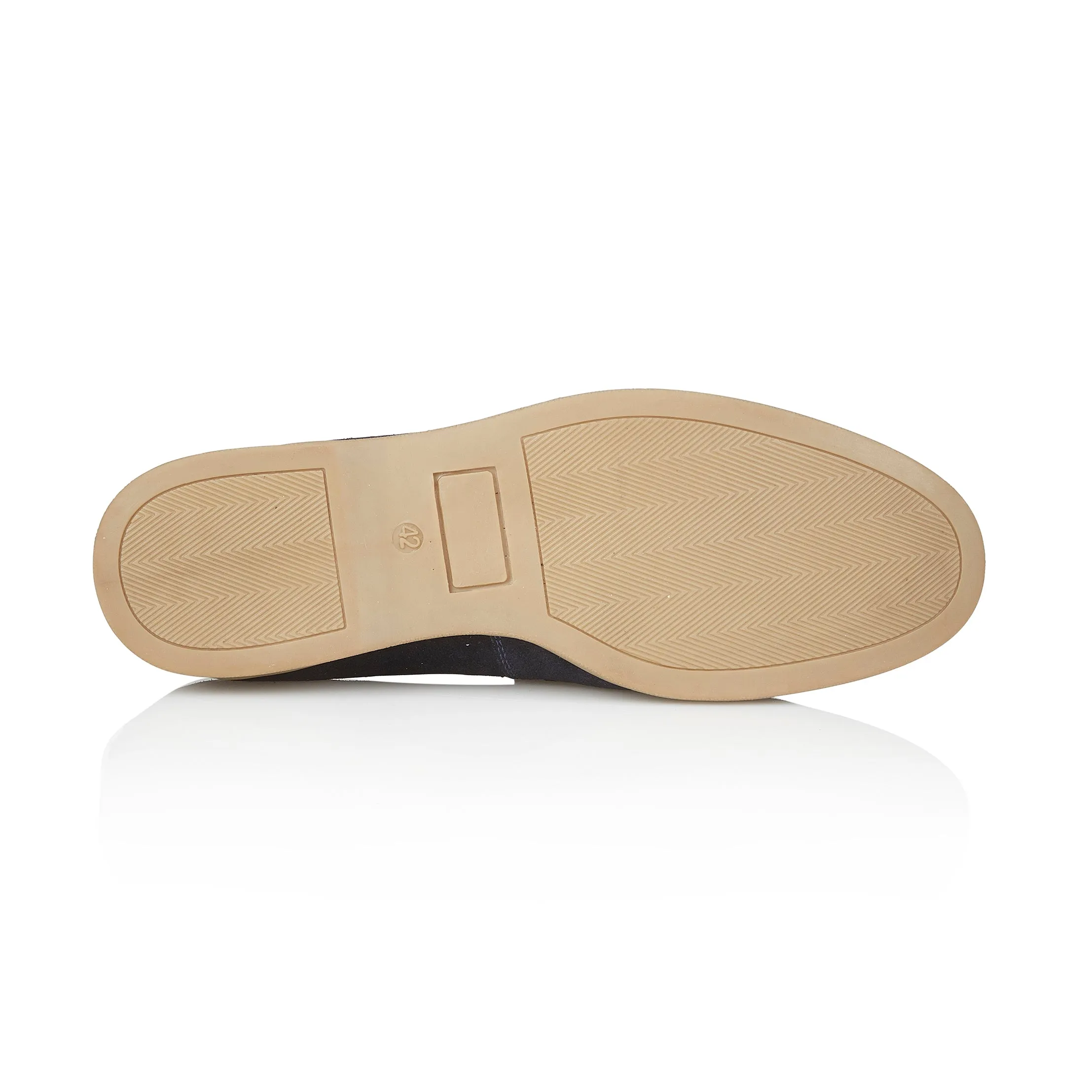 Wembley Suede Leather Tassel Loafers - Navy