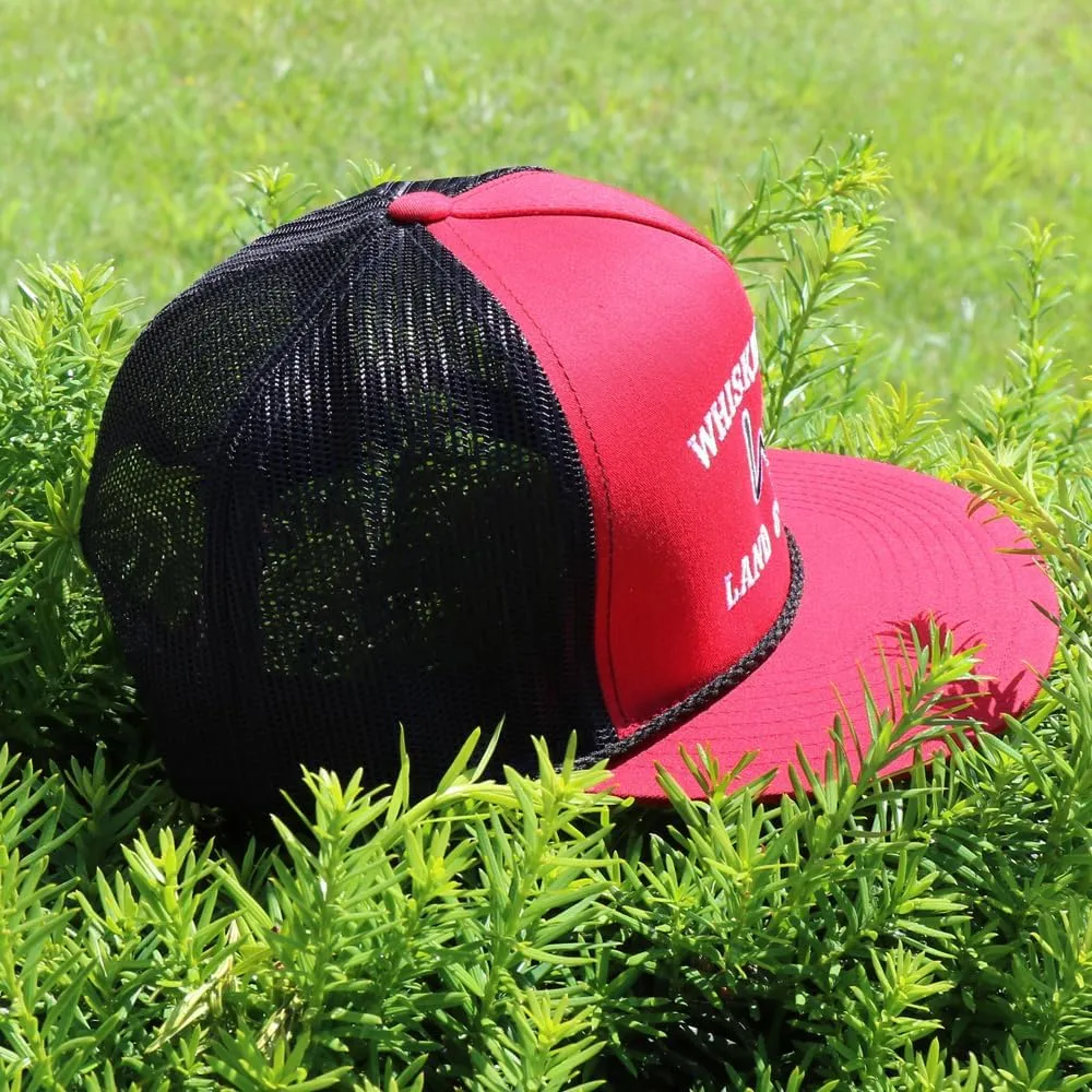 WHISKEY BENT HAT CO. Whiskey Ranch Land & Cattle, Mesh Snapback Trucker Hats