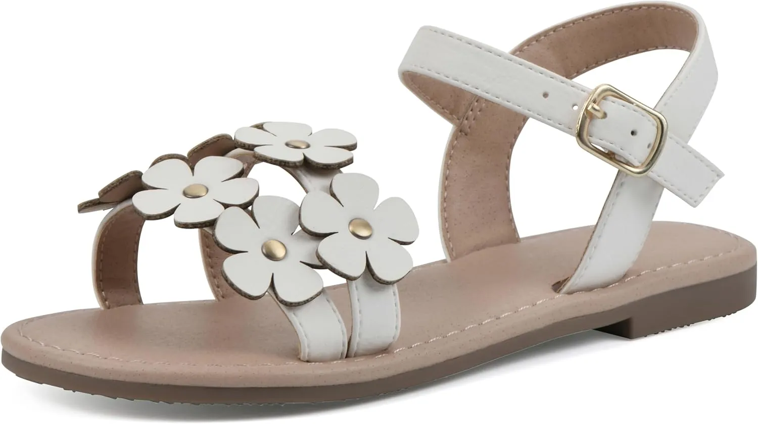 WHITE MOUNTAIN Girl's Gloss Flat Sandal