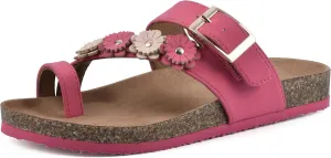 WHITE MOUNTAIN Kids Graffito Signature Comfort-Molded Floral Footbed Sandal
