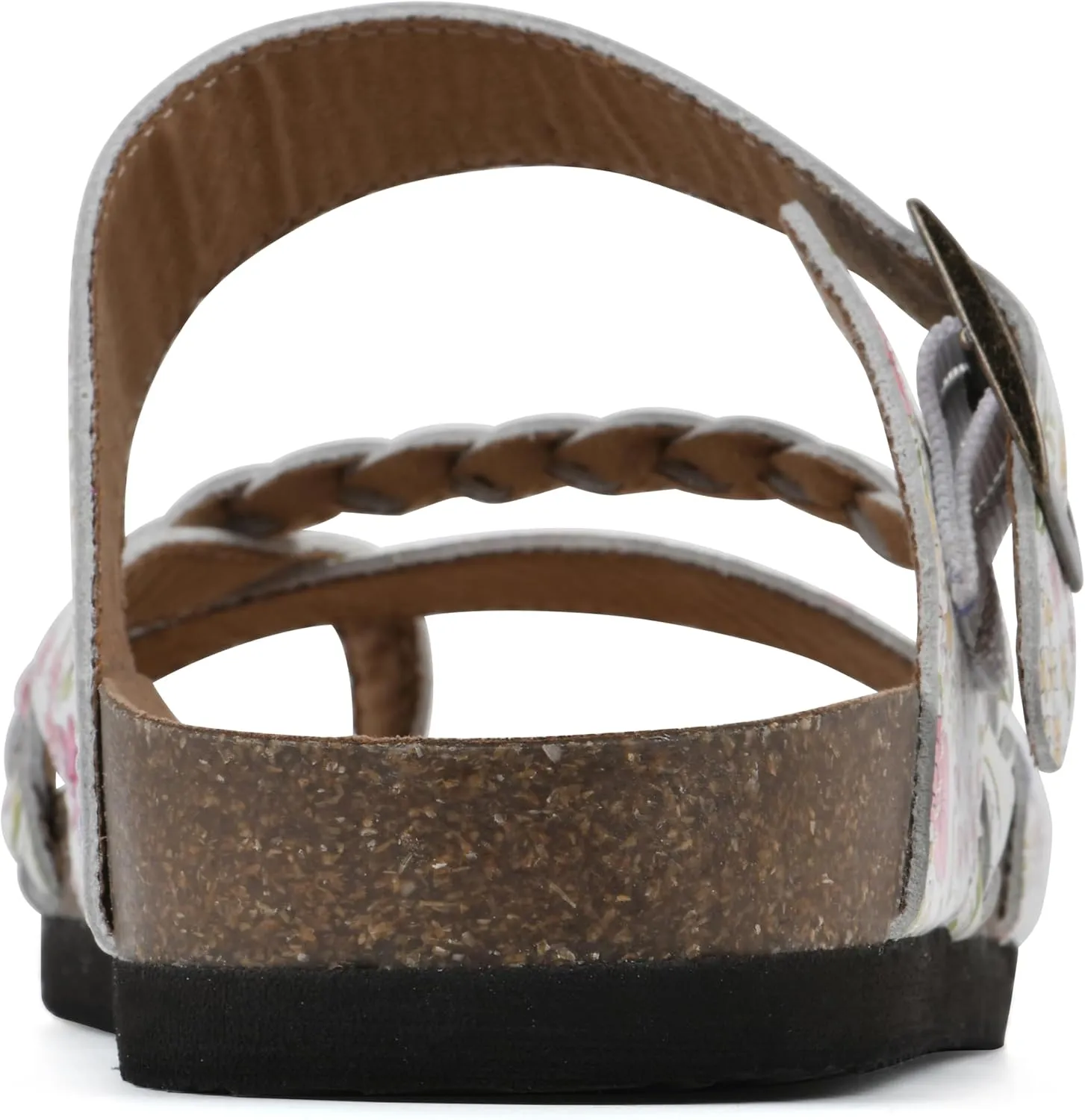 WHITE MOUNTAIN Women's Hazy Braided Signature Comfort-Molded Footbed Sandal