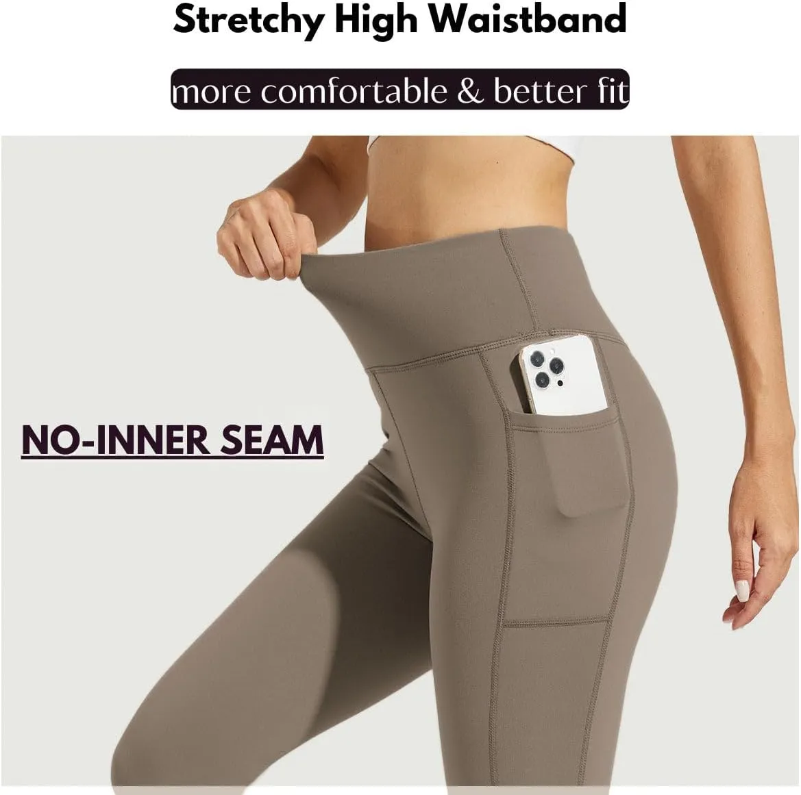 Willit Women's Fleece Lined Leggings High Waisted Winter Thermal Yoga Running Pants with Pockets