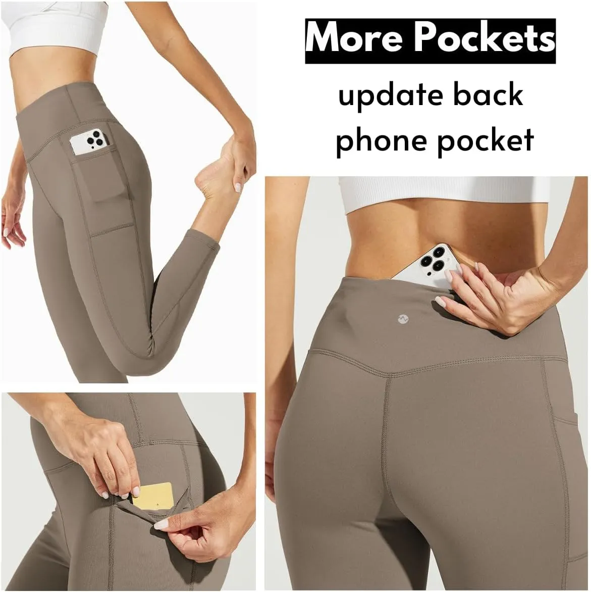 Willit Women's Fleece Lined Leggings High Waisted Winter Thermal Yoga Running Pants with Pockets