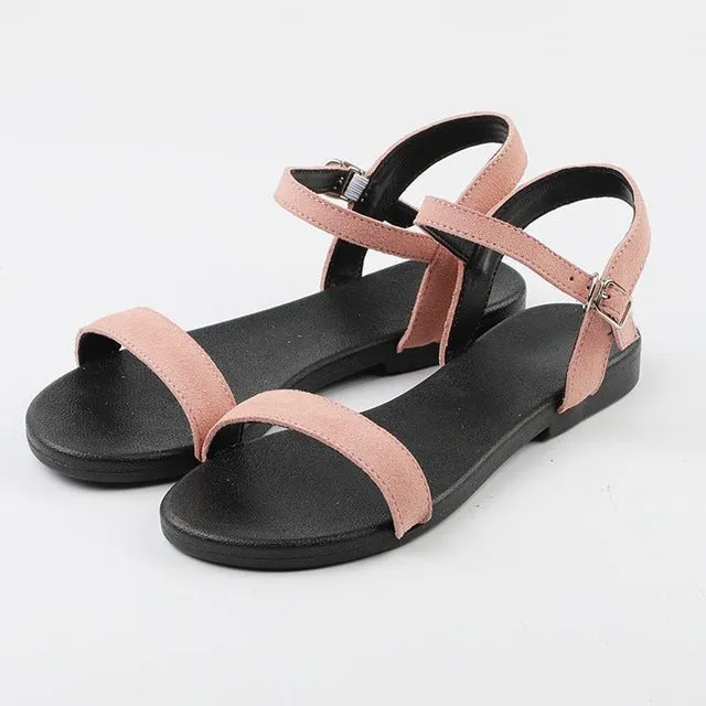 Women Flat Sandals Genuine Summer