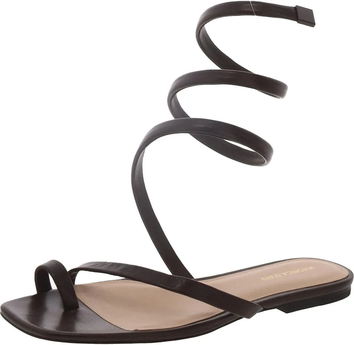 Womens Allura Leather Slingback Sandals Brown 6 Medium (B,M)