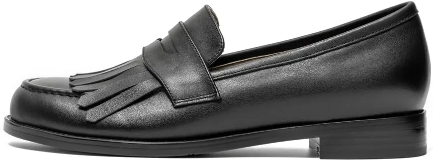 Women's Classic Flat Leather Tassel Loafer