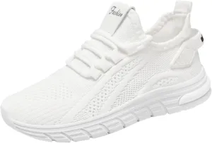 Women's Fashion Sneaker Lace Up Running Shoe Casual Max Cushioning Walking Tennis Sneaker Club Women Athletic Shoes Size
