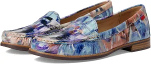 Womens Genuine Leather Comfort Slip on Penny Loafers
