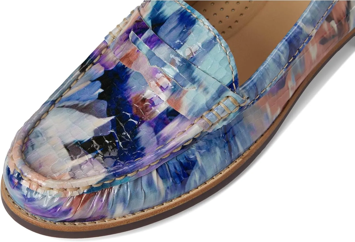 Womens Genuine Leather Comfort Slip on Penny Loafers