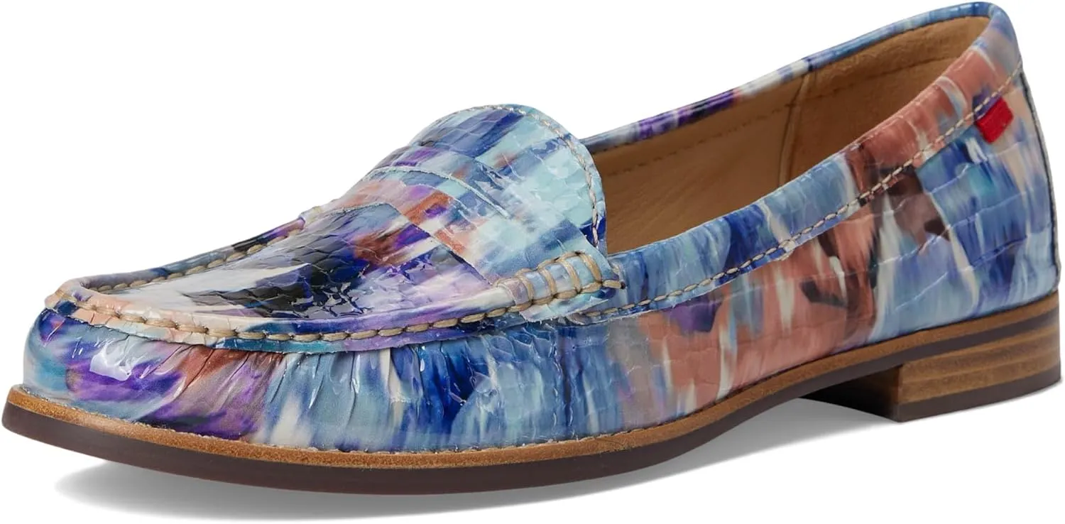 Womens Genuine Leather Comfort Slip on Penny Loafers