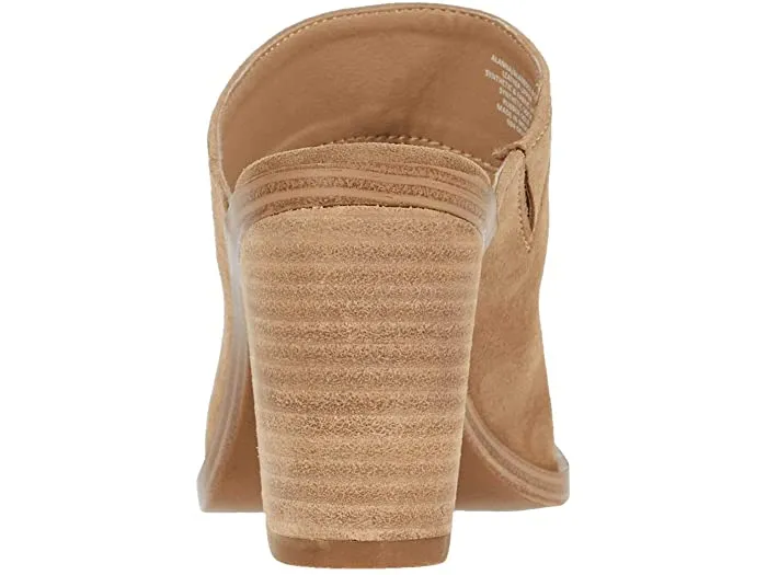 Women's Instant Madden Friendly Western On TAN SUEDE Pointed Alanna Steve Slip Pumps Toe Mule