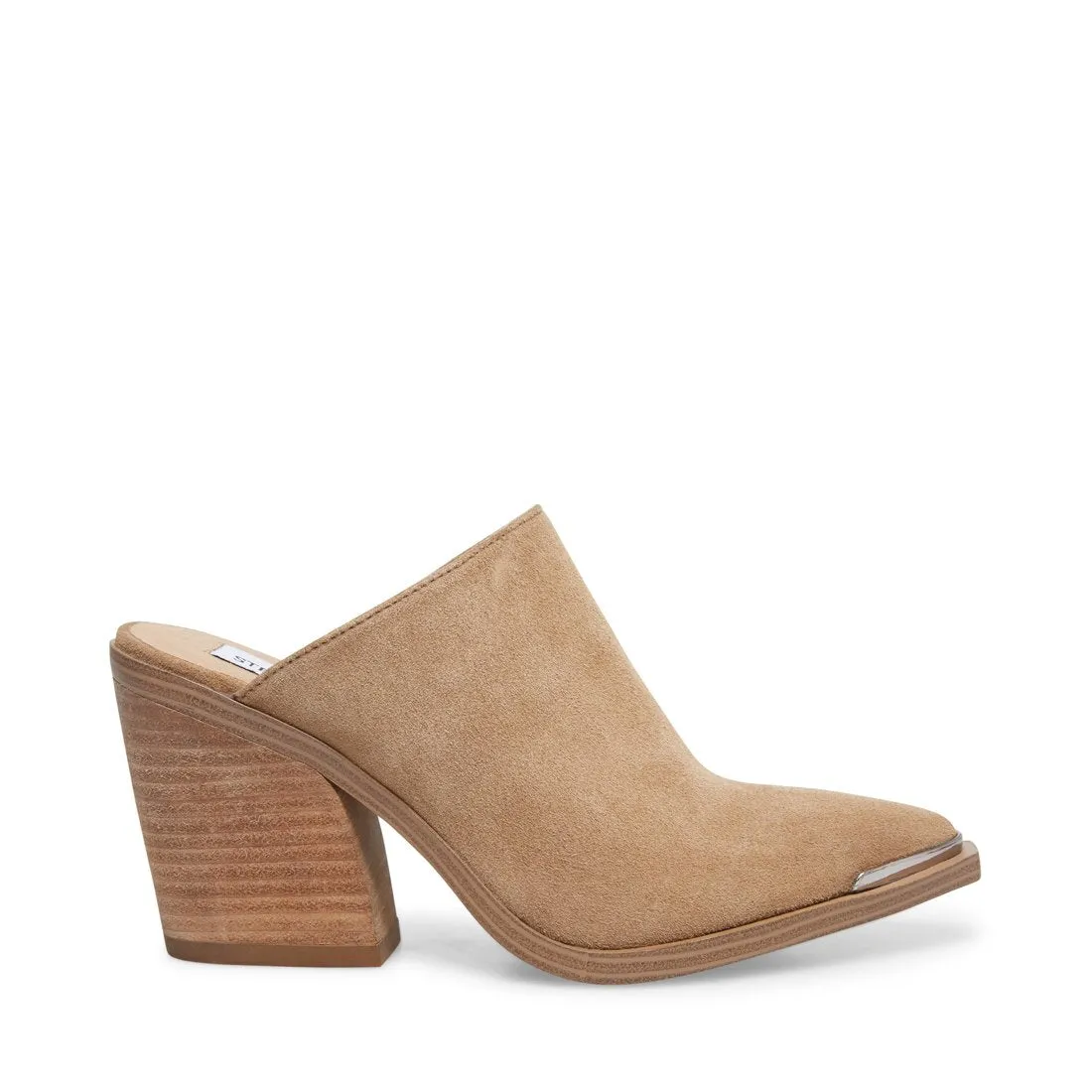 Women's Instant Madden Friendly Western On TAN SUEDE Pointed Alanna Steve Slip Pumps Toe Mule