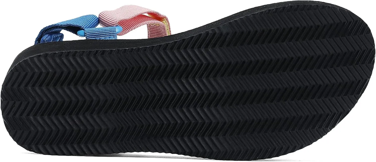Women's Platform Sandals Casual Wedge Adjustable Velcro Arch Support Yoga Mat Heeled Flatform Sandals Shoes
