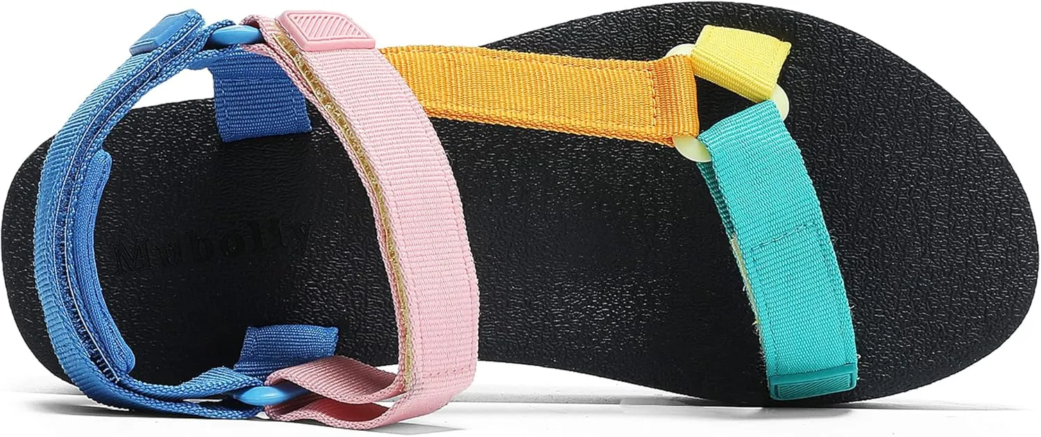 Women's Platform Sandals Casual Wedge Adjustable Velcro Arch Support Yoga Mat Heeled Flatform Sandals Shoes