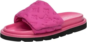 Women's Sandals Leather Adjustable Slides Ankle Strap Sandals Open Toe Flat Slippers Summer Beach