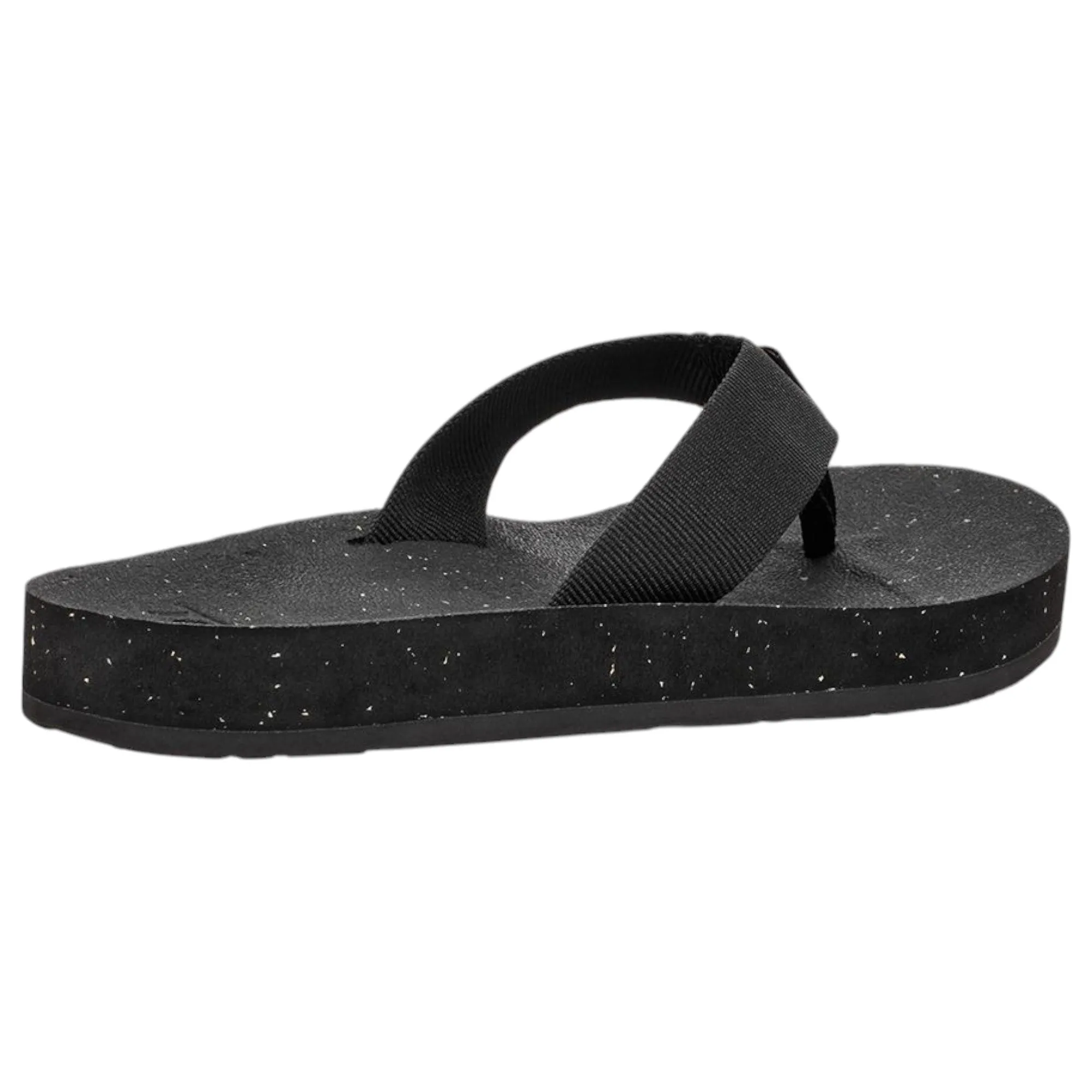 Womens Teva Reflip Thongs Black/Black