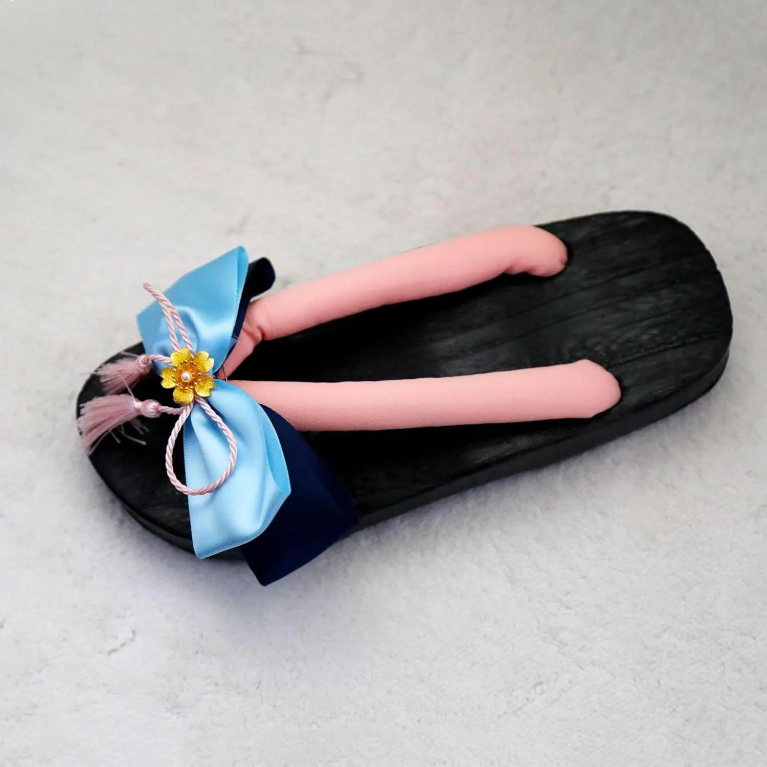 Wooden Clogs for Women Geta Sandals Ninja Shoes Men Japanese Flip Flops Tabi Mules Slip on Platform Slippers for Teen Girls - Cosplay Kawaii Standing All Day Geisha Costume Comfortable Walking