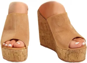 Wooden Clogs for Women Wedge Sandals Mules Slip on Platform Shoes Slippers for Teen Girls - Comfortable Walking Kawaii Causal Lightweight Running Beach Travel Birthday Gifts Trendy Standing All Day