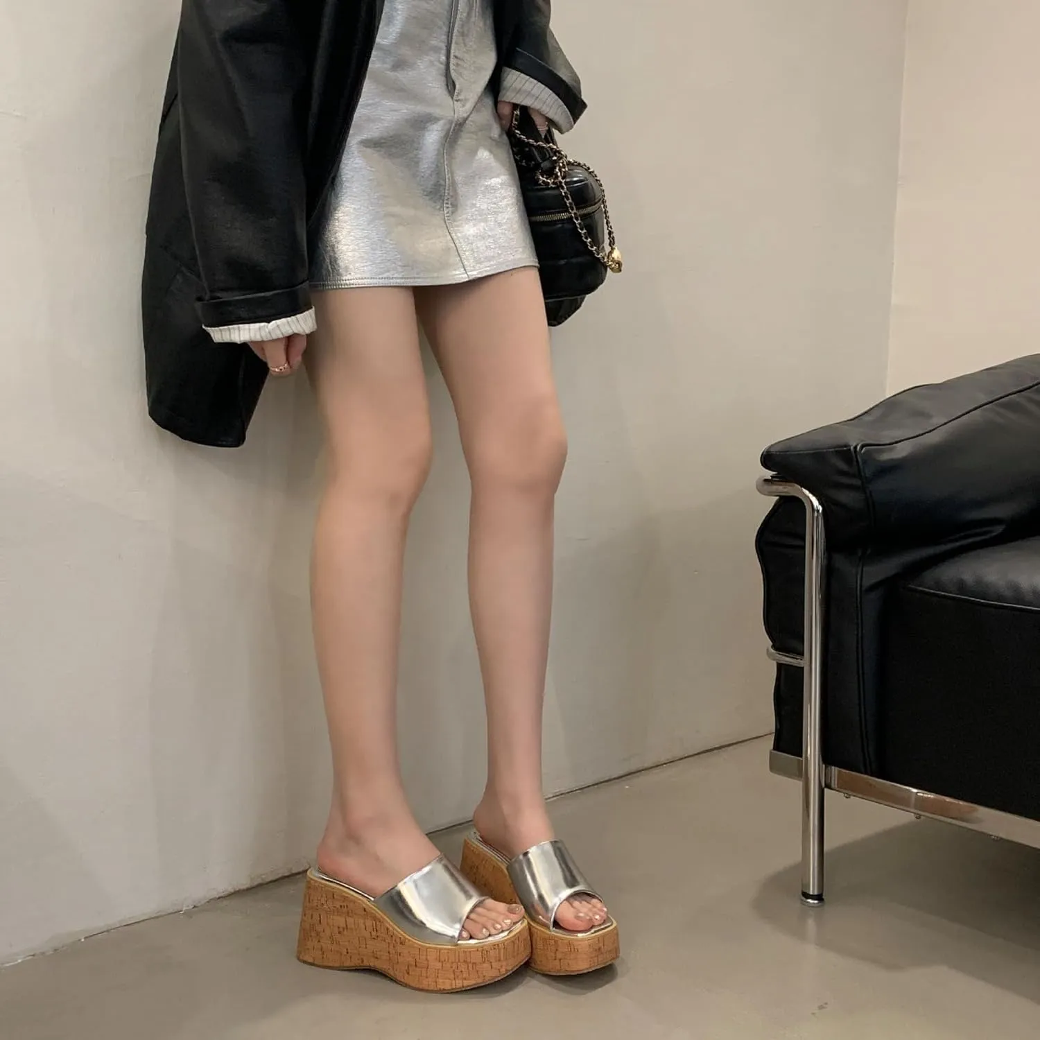 Wooden Clogs for Women Wedge Sandals Mules Slip on Platform Shoes Slippers for Teen Girls - Lightweight Running Kawaii Causal Comfortable Walking Beach Travel Birthday Gifts Trendy Standing All Day