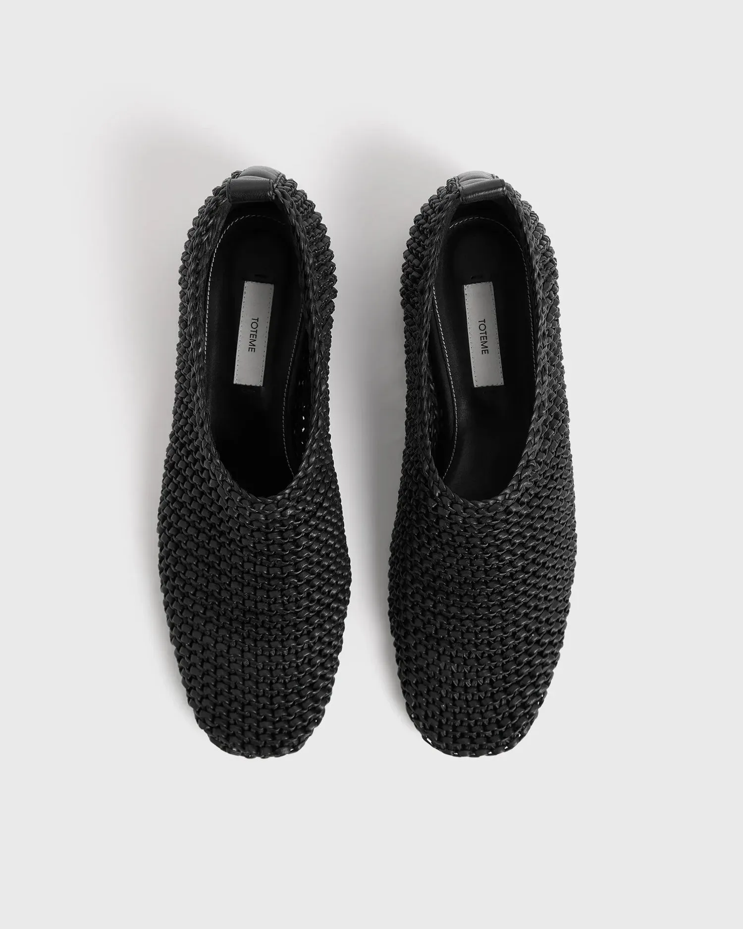 Woven Leather Ballerinas