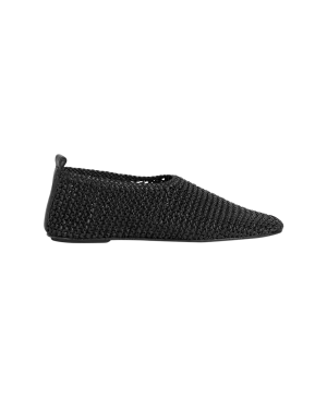 Woven Leather Ballerinas