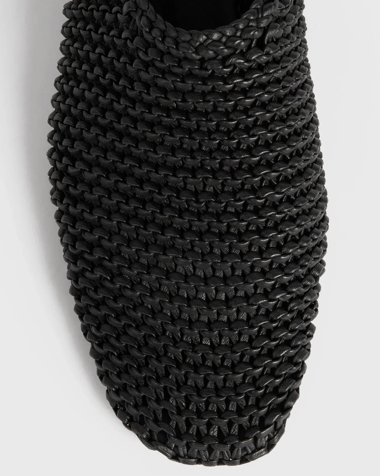 Woven Leather Ballerinas