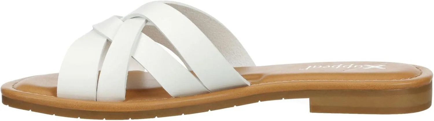 XAPPEAL Andie - Women's Strappy Slip-On H-Band Flat Slide Sandals