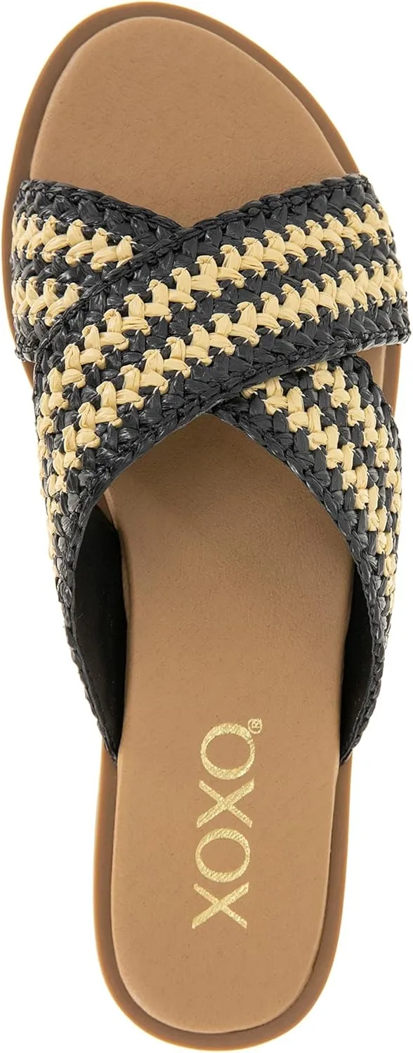 XOXO Women's Melly Flat Sandal