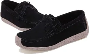 Yiozoi Women's Casual Shoes Round Toe Sandals Penny Loafers Out Wear Walking Shoes Flats Tassel Bow Tie Spring Summer Office Women's Mocassin Shoes