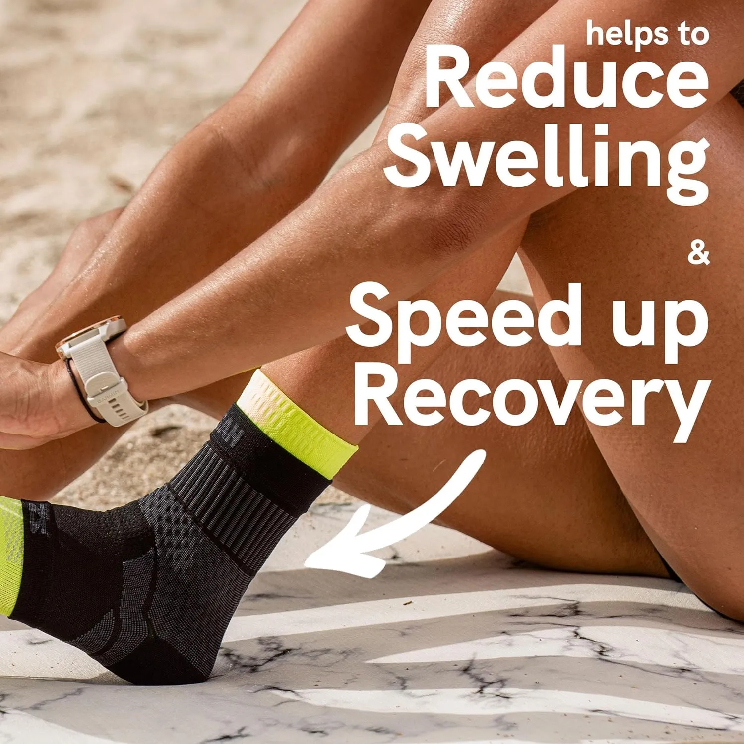 Zensah Ankle Support - Compression Ankle Brace - Running, Soccer, Sports - Ankle Sleeve Helps Sprains, Tendonitis, Pain