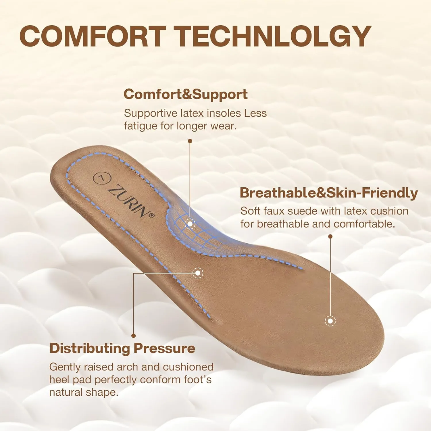 ZURIN Womens Comfortable Walking Sandals Open Toe Elastic Ankle Strap Short Flat Wedge Sandals for Women Dressy Summer